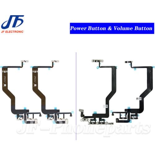 10pcs/lot Power Volume Button Flex Cable For iPhone 1211 Pro Max 12MINISwitch On Off Control Mute Flex Ribbon Cable Repair Parts