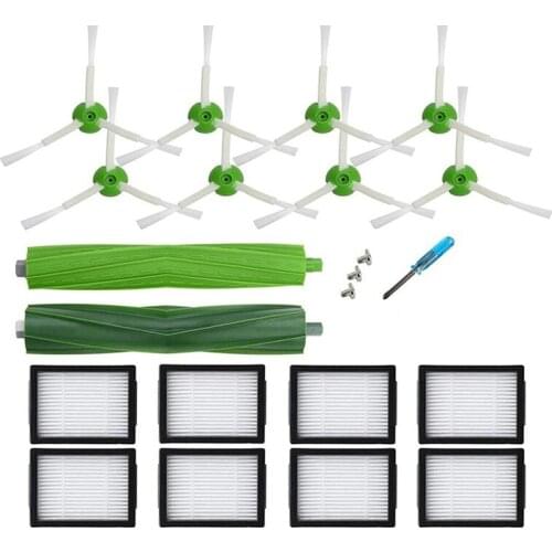 18PCS Hepa Filter Side Brush Roll Brush For Irobot Roomba I7 E5 E6 I3 Series Robot Vacuum Cleaner Replacement Parts