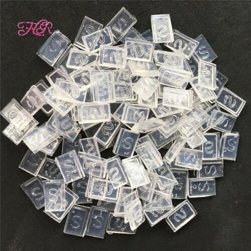 2000Pcs Hair Extensions Keratin Bonding Glue Granule Fusion Flat Tip Rebonds No.2 Italian Keratin Flat Tip Rebonded