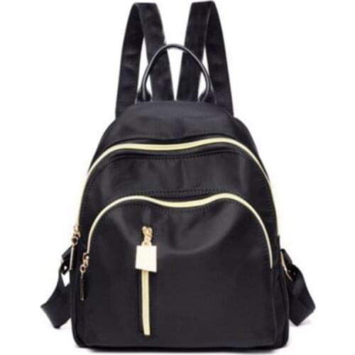 2018 Fashion Feminina Mujer Mochila Women Female Backpack Nylon Oxford School Bags for Girls Teenagers Mini Small Bagpack Black