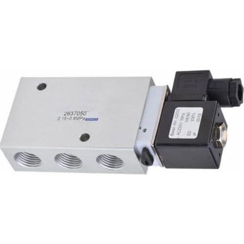 5/2 way Pillar type single electricity 12mm lastus rectum Herion series pneumatic air solenoid valve