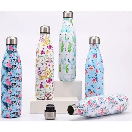 750ml Stainless Steel Shape Casual Wholesale Double Walled Vacuum Sports Insulated Water Outdoor Travel Cupr Flask Coke Bottle