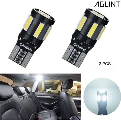 AGLINT 194 168 LED Car Bulbs CANBUS Compact Wedge W5W 2825 T10 Interior Lighting Dome Truck Map Door Courtesy Marker White 12V