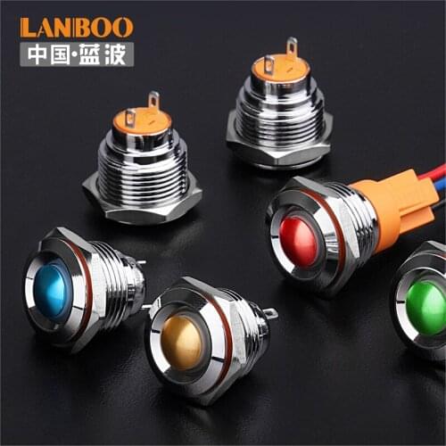 16mm different color head switch latching or momentary Waterproof Metal buttonswitch with Red/Green/blue/yellow/black