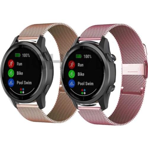 Milanese Metal Stainless Replacement Watch Band For Garmin Vivoactive 4S 4 Garmin Vivoactive3 Venu Sq Smart Accessories