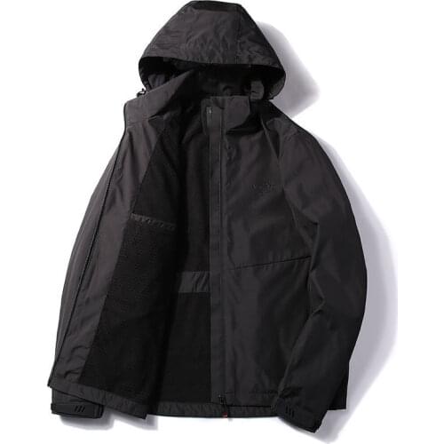 Jacket Men Coat Loose Large Size Casual MenS Hooded Windbreaker Outdoor Windproof Jacket Male Wind Breaker Fit Jack