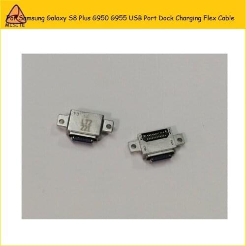100Pcs/Lot New Micro USB Charging Port Jack Socket Connector Flex for S amsung G alaxy S8 Plus G950 G955 Charger Dock Plug Flex