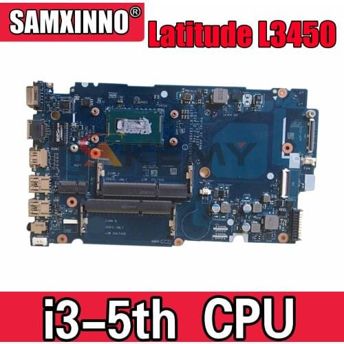 Original Laptop motherboard For DELL Latitude L3450 i3-5005U Mainboard CN-01WX80 01WX80 LA-B071P SR244 DDR3