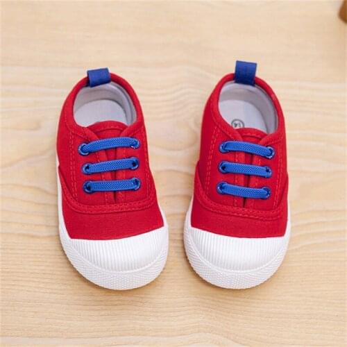 Canvas Shoes Girls Boys Kids Sneakers Tendon Casual Shoes Baby Running Shoes Solid Color Child Sport Toddler Boy Shoes