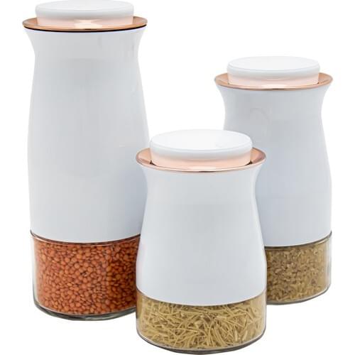 Perotti 11598 Caprice 3'lü Jar Set White