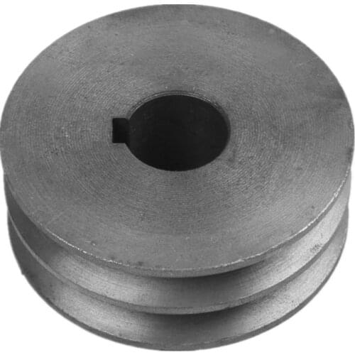 1Pcs A/B Type V-Belt pulley Double slot Pulley Motor motor pulley Material Cast Iron Dia 50mm-100 Power Tool Accessories