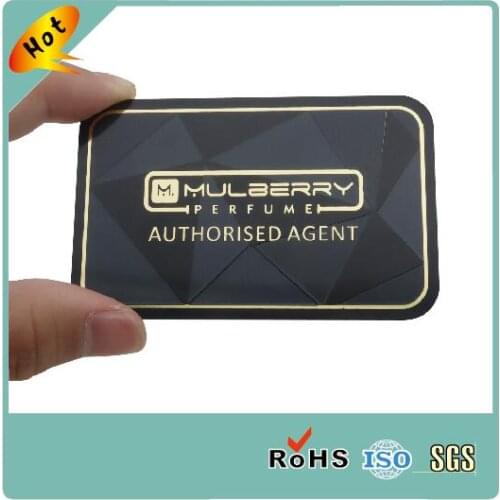 Luxury Customized black gold metal business card