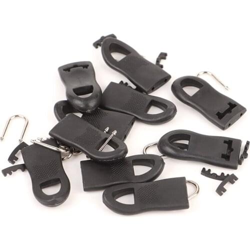 10Pcs Replacement Zipper Puller For Clothing Zip Fixer For Travel Bag Suitcase