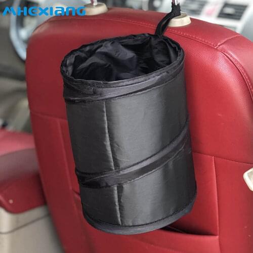Universal Car Storage Busket Interior Rubbish Container For Waste Organizer Holder Garbage Folding Can Trash Bin Car Accessories