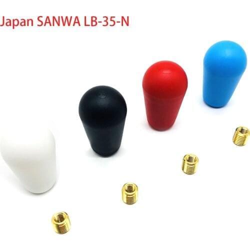 10PCS JAPAN Original SANWA JOYSTICK Top Ball LB-35-N Oval Balltop American Style Baton Knob For Arcade Game Accessories