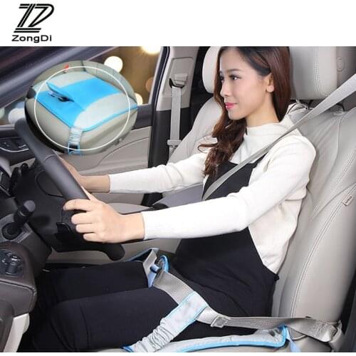 ZD For Ford Focus 2 3 Fiesta Mondeo Ranger Kuga Seat Leon Ibiza Lexus Car Protect Fetus Maternity Safety Seat Belt Cushion Cover
