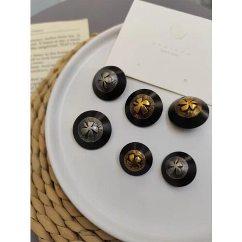 10pcs/lot Gold Pearl Buttons Plastic Shank for Garment Clothing Accessories Fit Sewing Scrapbooking Garment DIY Decoration