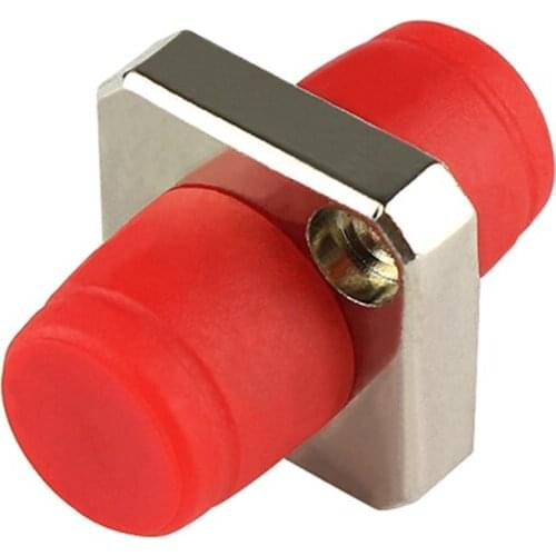 100pcs FC Fiber Coupler, FC Fiber Optic Connectors/ Adapter ,FC Red Hat Adapter Flange for Telecommunication