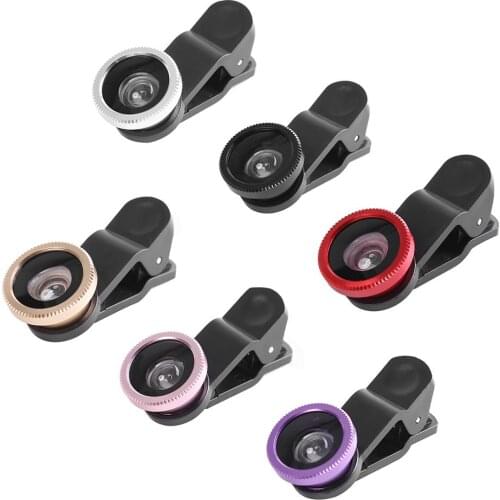 3 in 1 Wide Angle Macro Fisheye Phone Camera Lens Kit Originality Durable Multifunctional for iPhone Samsung Huawei