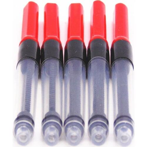5pcs Advanced Universal Fountain Pen Red Ink Converter pump Cartridges Free Shipping Pen Refill Converter
