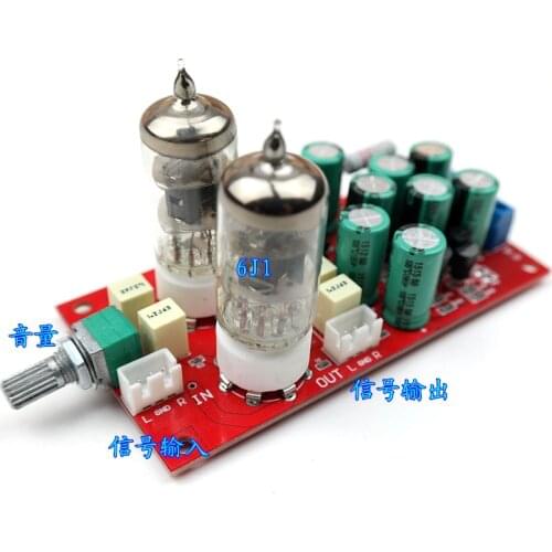 6J1 HiFi stereo tube electronic valve Preamp Preamplifier amplifier board