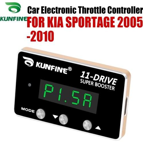 KUNFINE Car Electronic Throttle Controller Racing Accelerator Potent Booster For KIA SPORTAGE 2005-2010 Tuning Parts