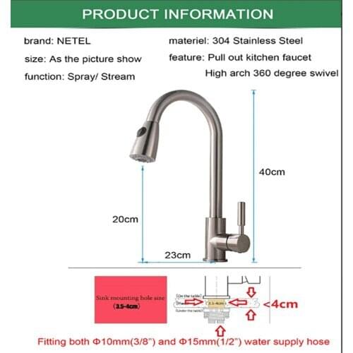 Bahmetev Pull-out Kitchen Faucets
