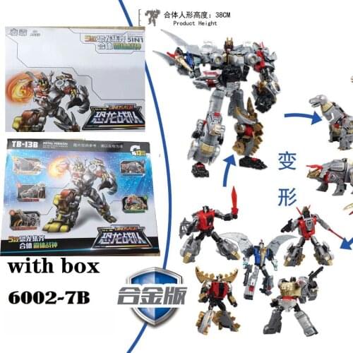 BMB Black Mamba BPF G1 Transformation Toys Figure Action Dinoking 5 in 1 Transformed Dragon Combination Robot Toys For Boy Gift