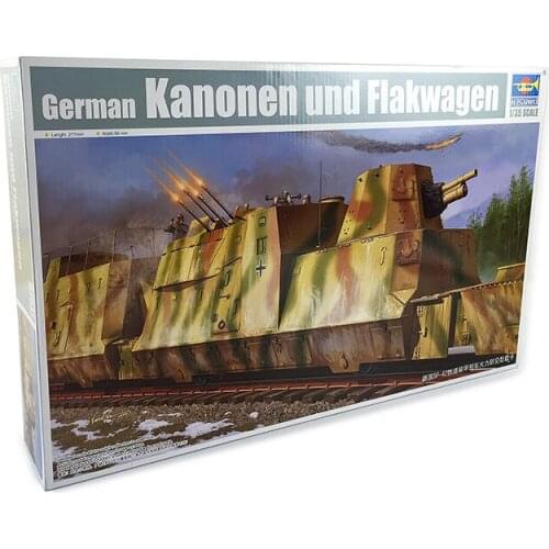 Trumpeter 01511 1/35 German BP-42 Armored Train Antiaircraft Truck Kit Model Toy TH05314-SMT6
