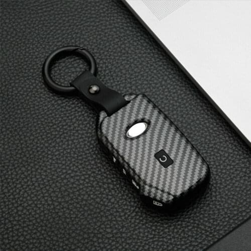Carbon FiberCar Remote Key Case Cover Protective Shell Fob For KIA Sportage RGT Stinger GT Sorento Ceed CD Cerato Forte 20182019