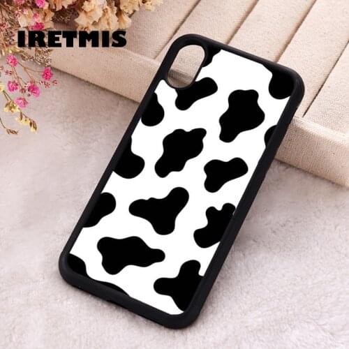 Iretmis 5 5S SE 2020 phone cover cases for iphone 6 6S 7 8 Plus X Xs XR 11 12 Mini Pro Max Silicone TPU Cow