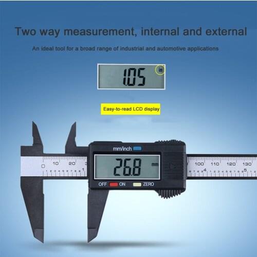 0-150mm LCD Digital Vernier Caliper 6inch Gauge Micrometer Measuring Tool Household Height Measuring Instruments Micrometer