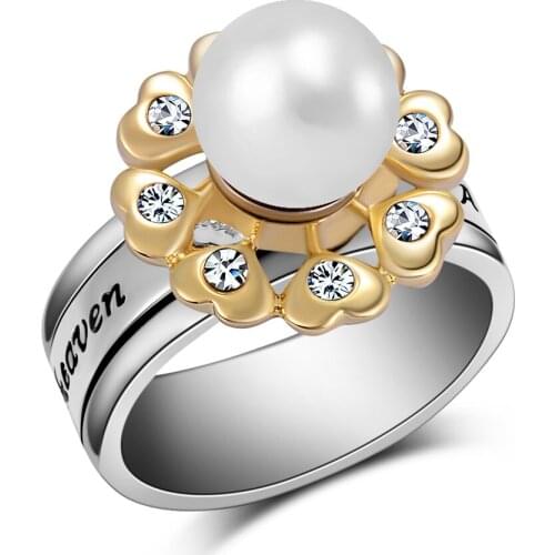 Flower Urn Ring for Ashes Hold Loved Ones A piece of my heart Lives in heaven Cremation Jewelry Urns Ring for Women Dropshipping