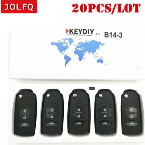 DHL Free shipping 3 Buttons Remote Key Original B14-3 B Series KD Remote for KD900 KD900+ URG200 Key Programmer KD B14 Remote