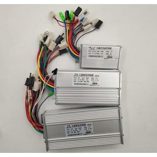 Electric Scooter High Power Brushless Motor Controller 24/36/48V 350/500/800W Intelligent Speed Control Anti-theft Core Device
