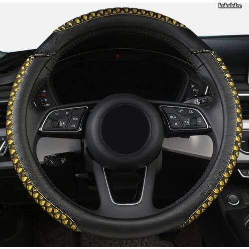 KOKOLOLEE Leather Car Steering Wheel Cover For Maserati Ghibli Levante Granturismo Quattroporte