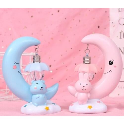 Creative New Year Gift Hamster Rabbit Unicorn Star Lamp Moon Night Lamp Home Decoration glow party supplies