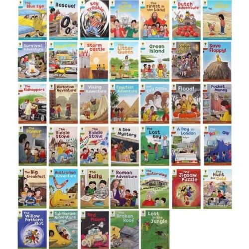 Hot 1 set of Random 10 books 7-9 level Oxford reading tree rich reading help children read Pinyin English story picture book