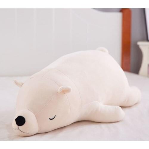 Polar bear plush toy soft body cuddle pillow sleep cuddle pillow doll doll cloth doll childrens gift