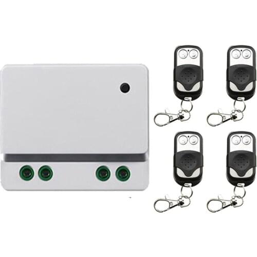 AC 110V 220 V 1 CH Channel 1CH Mini Wireless RF Remote Control Light Switch 10A Relay Output Radio Receiver Module +Transmitter