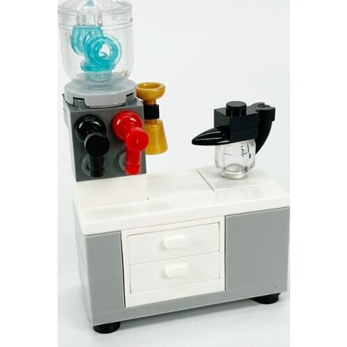 [MOC Hub] Drinking Bar Compatible Major Brand Toys Building Block Road Classic Collections Assembled Brick Handmade Design