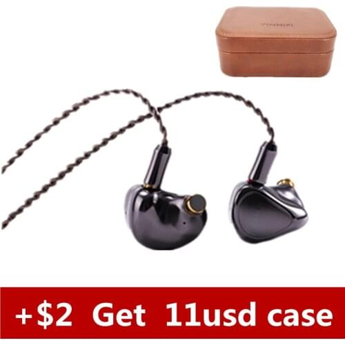 Tinhifi T5 10mm DOC Driver In Ear Earphones Bass Metal Headset HIFI Music Monitor Headphone With 2PIN 0.78MM Cable TIN T5 P2 P1