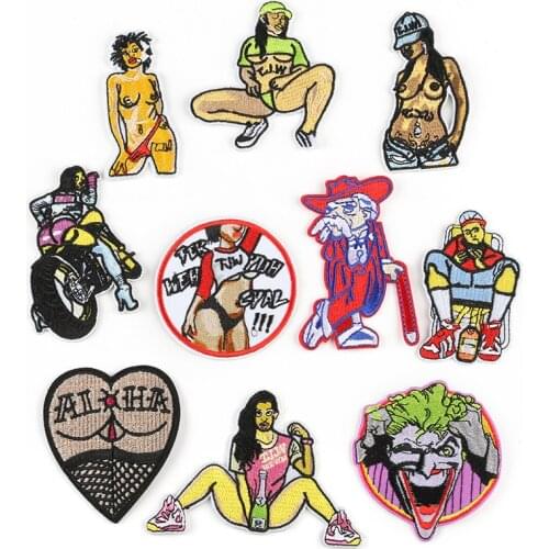 Customized Wholesale Computer Flower Embroidery Cloth Sticker Badge Clothing Accessories Patch Embroidery Cloth Sticker