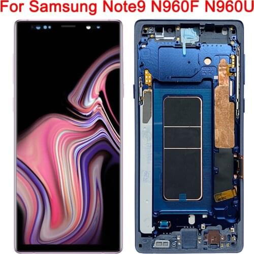 Original Super Amoled For Samsung Galaxy Note 9 Display LCD Frame 6.4 Inch Note9 N960F N960U N960F/DS Touch Screen Digitizer