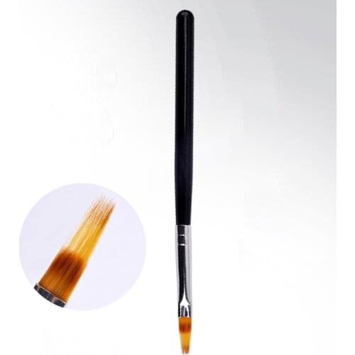 1pc Professional Black Handle Nylon Hair Brush Acrylic UV Gel Extension Painting Drawing Brush For UV Gel Nail Tools