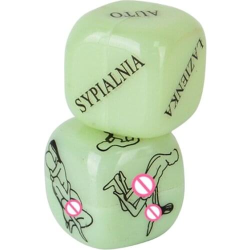 Q9QB 2 Pieces Adult Couples Lover Sex Posture Dices Funny Erotic Flirting Dices KTV Bar Party Toys Supplies Romantic Gifts
