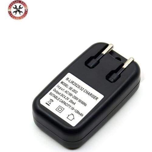 EU Plug Li-ion LIR2032 LIR2025 ML2032 ML2025 CR2032 Coin Button Cell Battery Adapter Charger Fast Charging Chargers