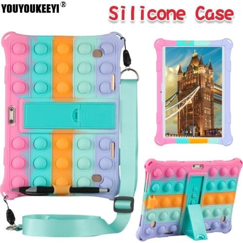 Pop Push It Bubble Silicon Case For Teclast M30 10.1Inch Tablet Kids Safe Shockproof Silicon Cover For M30pro Bubble Rubber Case