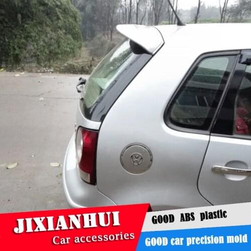 For Polo Spoiler 2006-2009 Volkswagen Polo Spoiler ABT ABS plastic Material Car Rear Wing Color Rear Spoiler