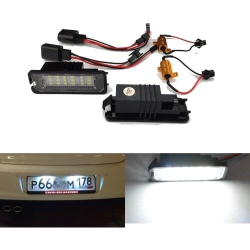 LED CANBUS Car License Plate Lights For 01-12 Porsche 911, Carrera Turbo/GT2(966T 997T), Carrera 997 GT3, 2011-14 Cayenne(958)